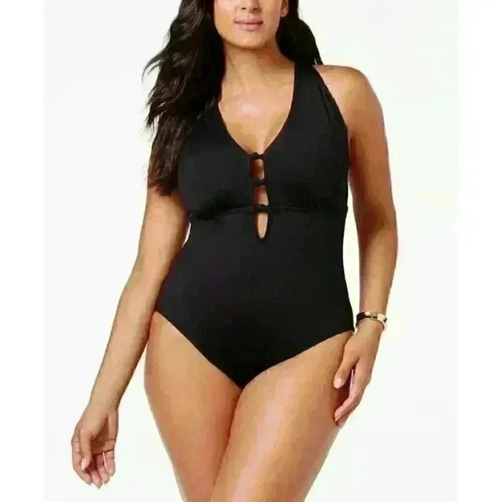NWT black one piece suit